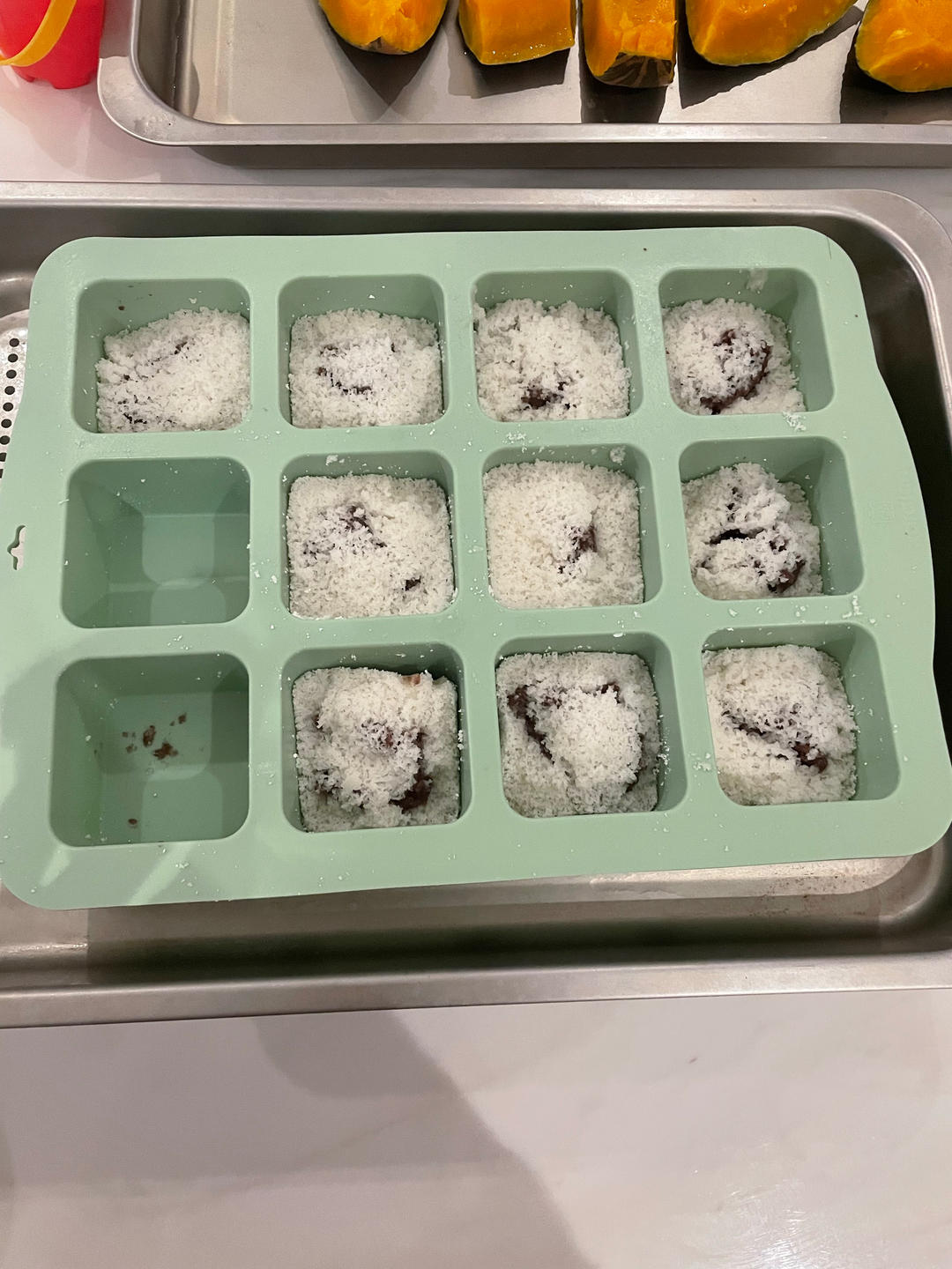 中式传统小方糕 松糕 米糕 蒸糕