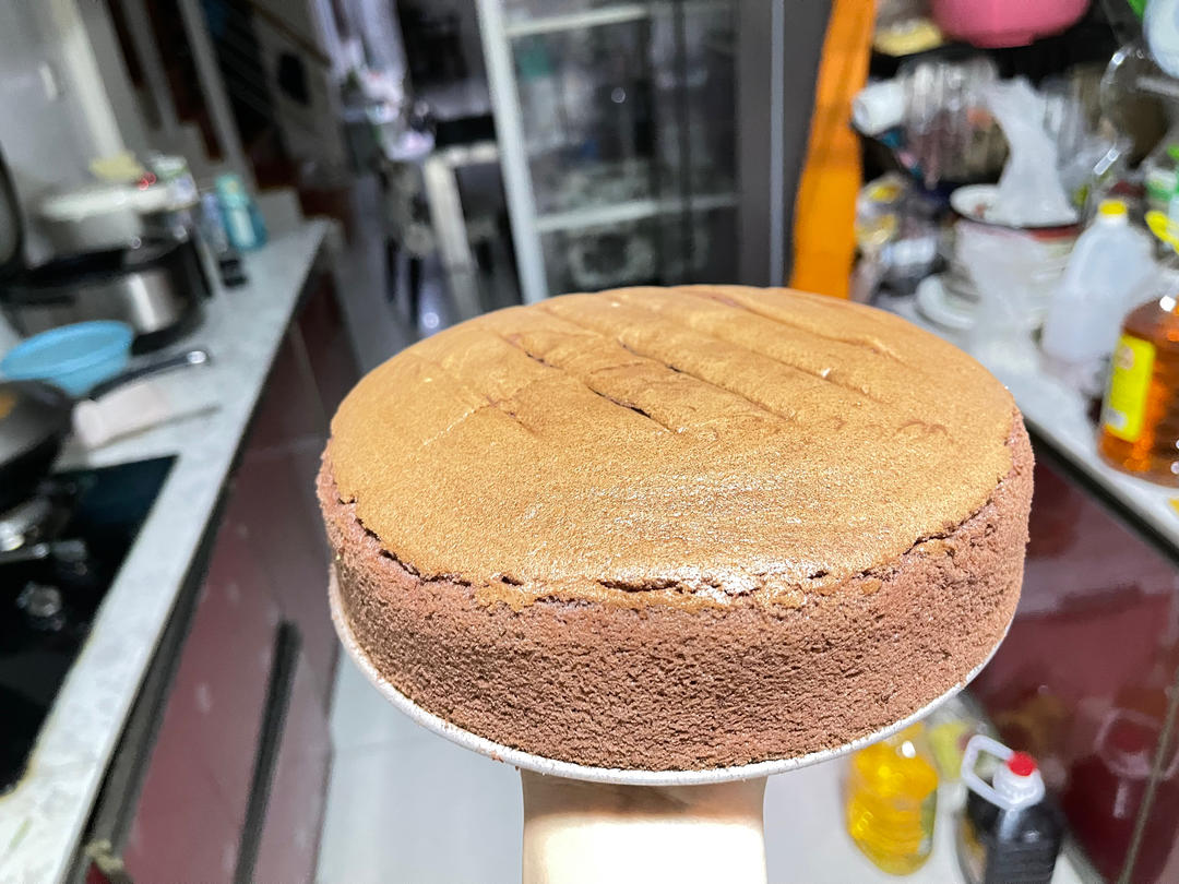 可可戚风蛋糕～8寸～百分百成功