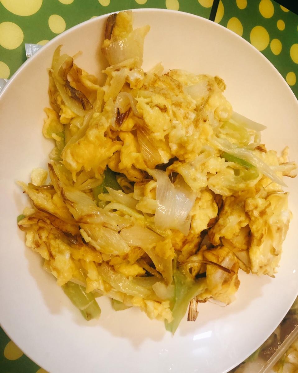 私房大葱炒鸡蛋