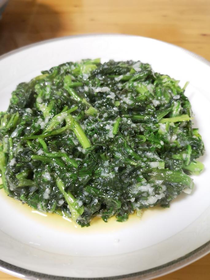 湖北人这样蒸茼蒿