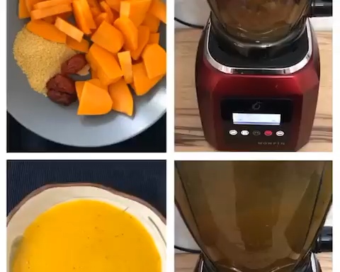 破壁机食谱：红枣小米南瓜粥的做法
