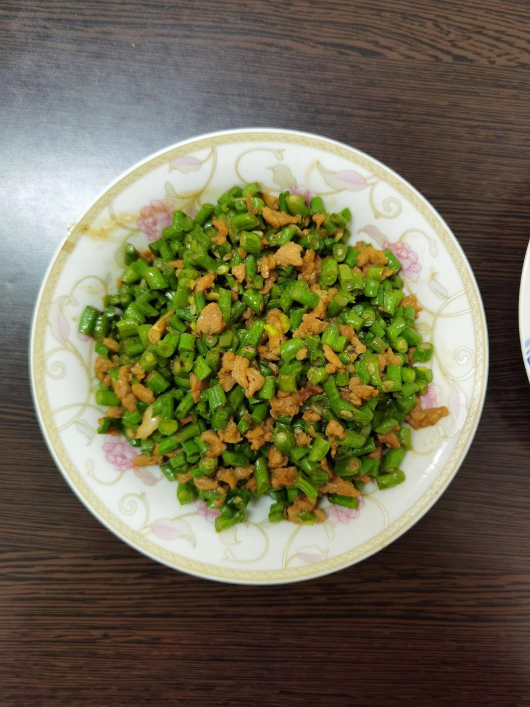 肉沫豆角下饭菜