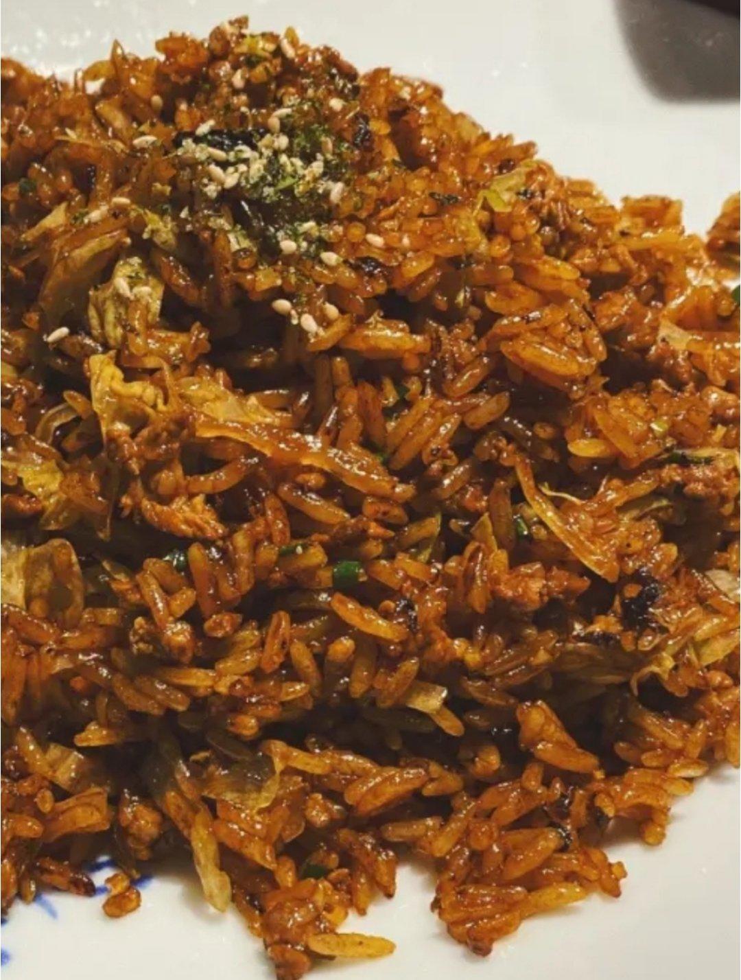 傻瓜版酱油炒饭