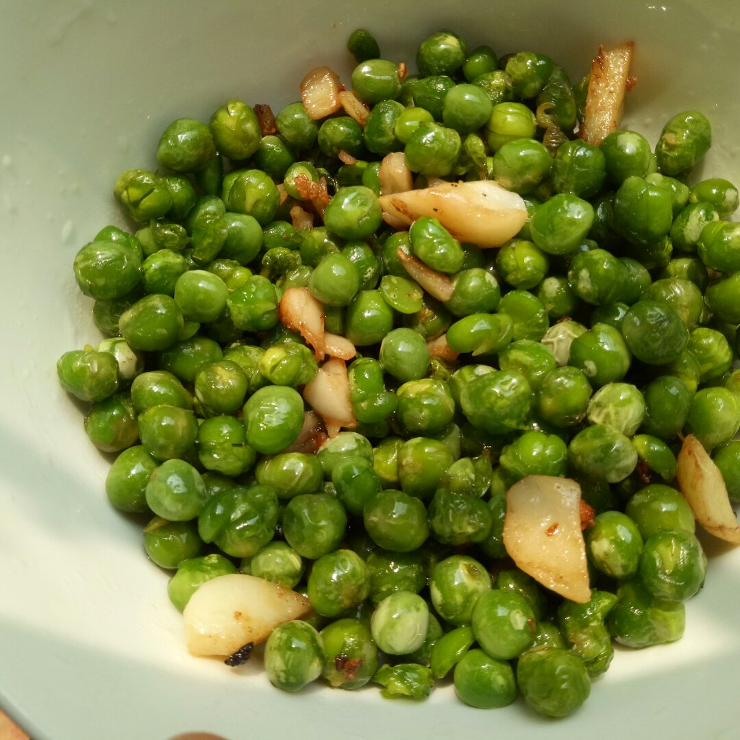 美丽的每一天做的清炒豌豆米