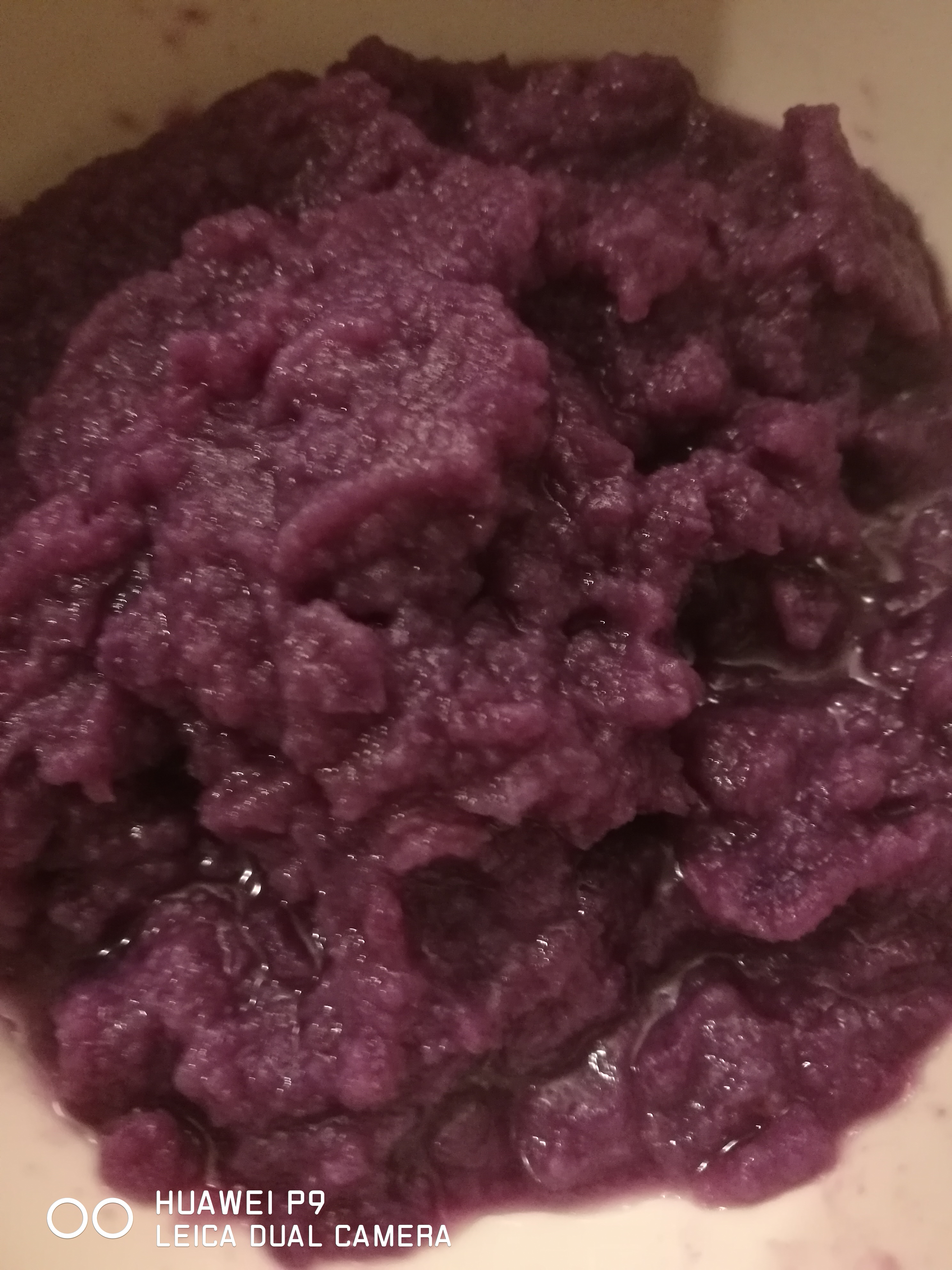 低糖绵软紫薯发糕的做法 步骤2