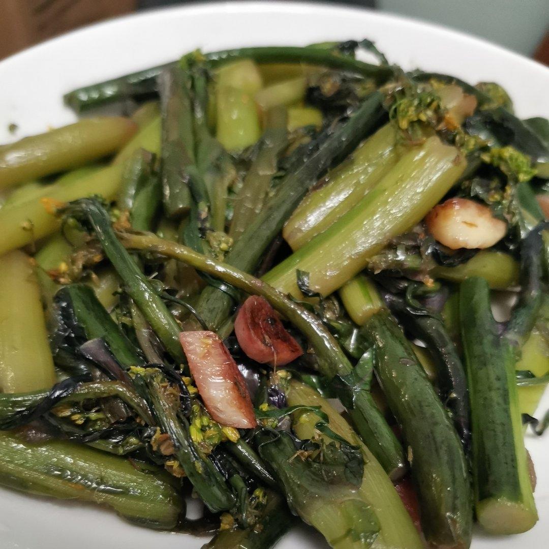 炝炒红菜苔