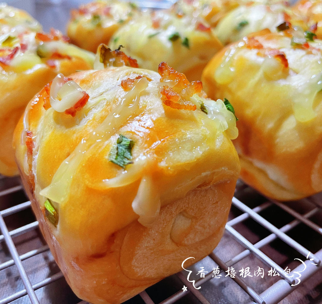 香葱火腿肉松面包