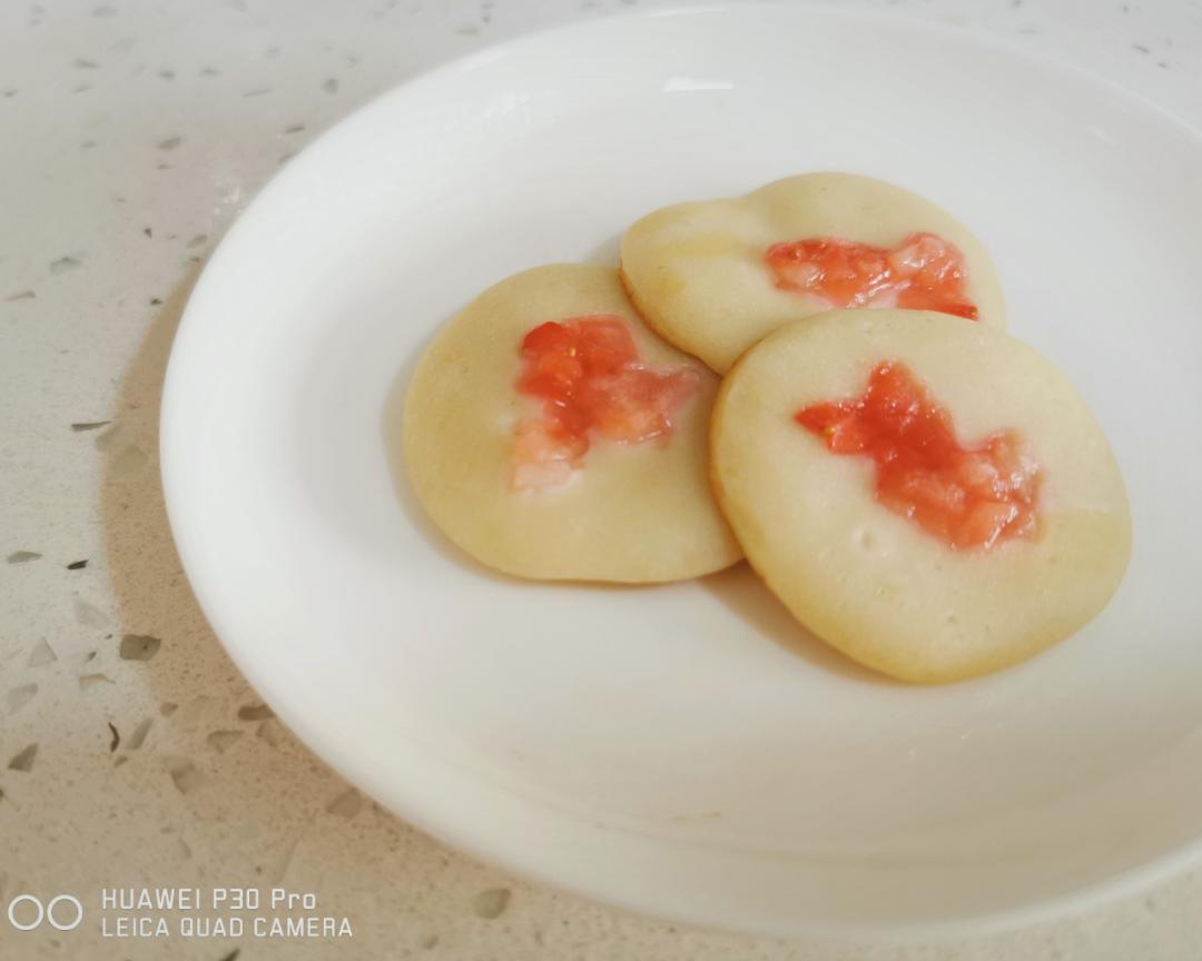 辅食草莓香蕉酸奶饼8+的做法