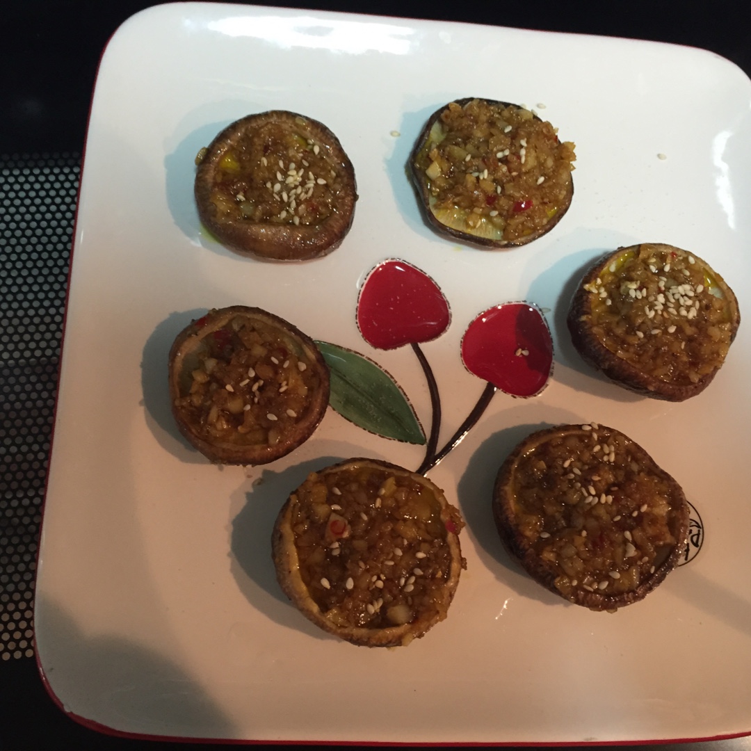 蒜蓉孜然烤香菇
