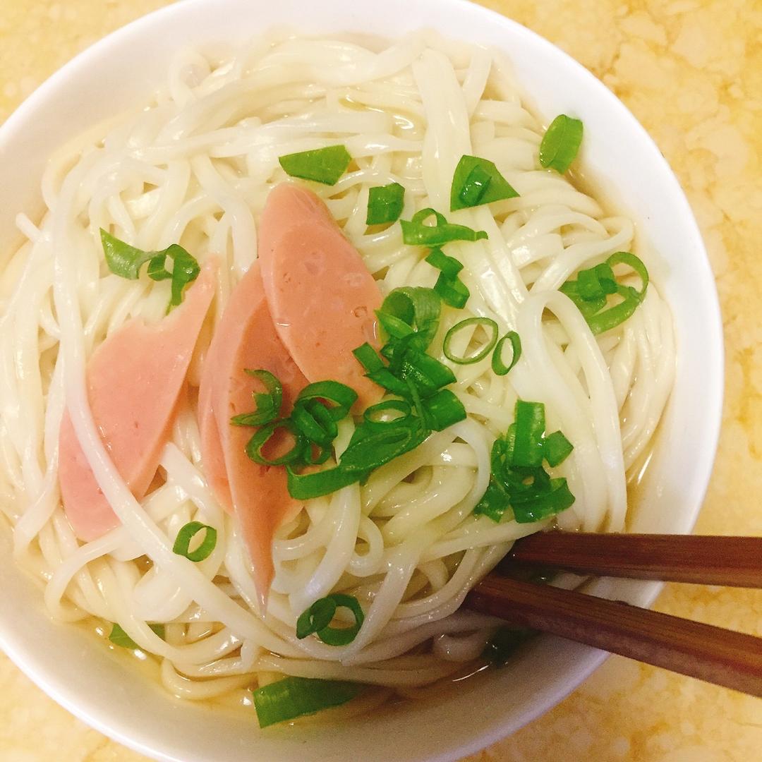 小葱麻油酱油面