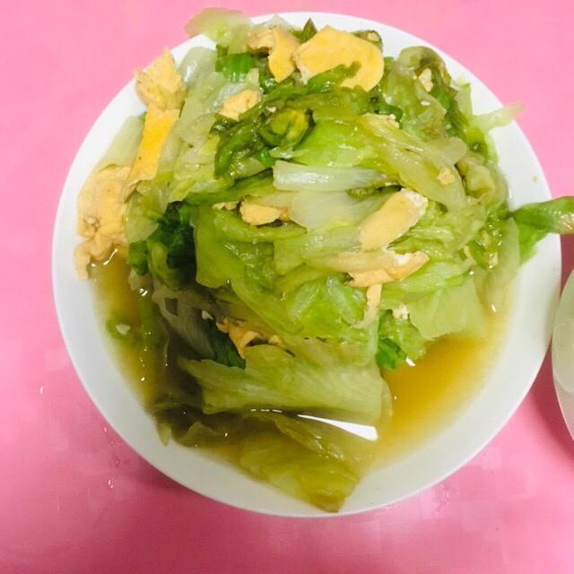 鸡蛋炒生菜