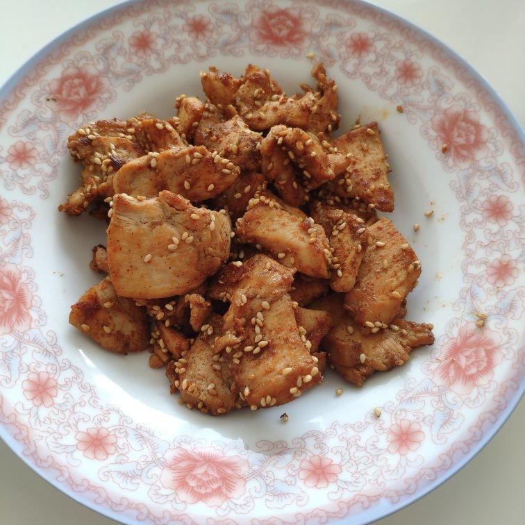 孜然鸡胸肉，低脂低卡好吃无压力。