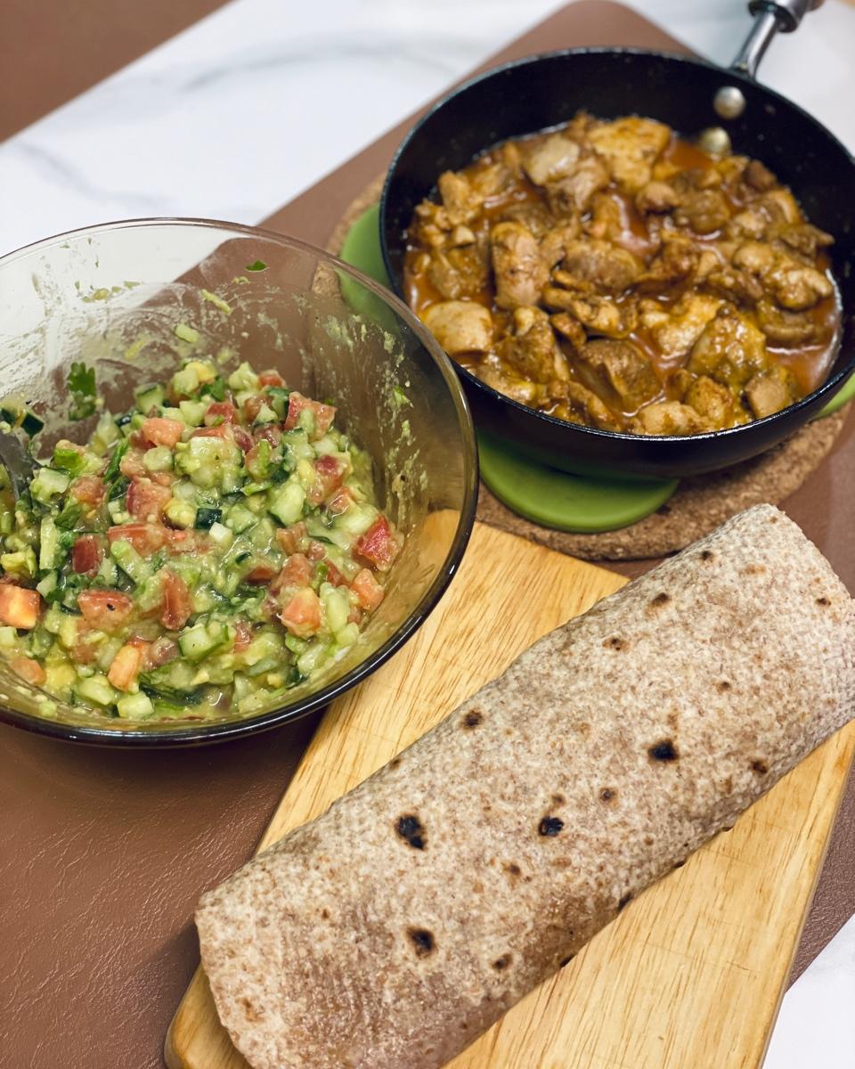 Chicken Burrito 一顿顶五顿的鸡肉墨西哥卷饼