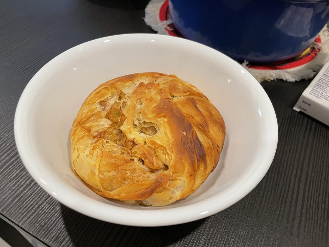 快手版手抓饼榨菜肉饼