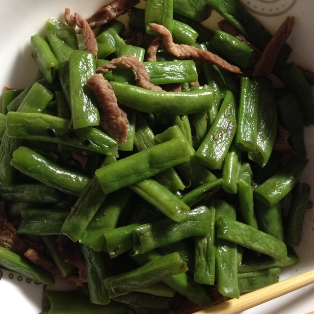 四季豆炒肉