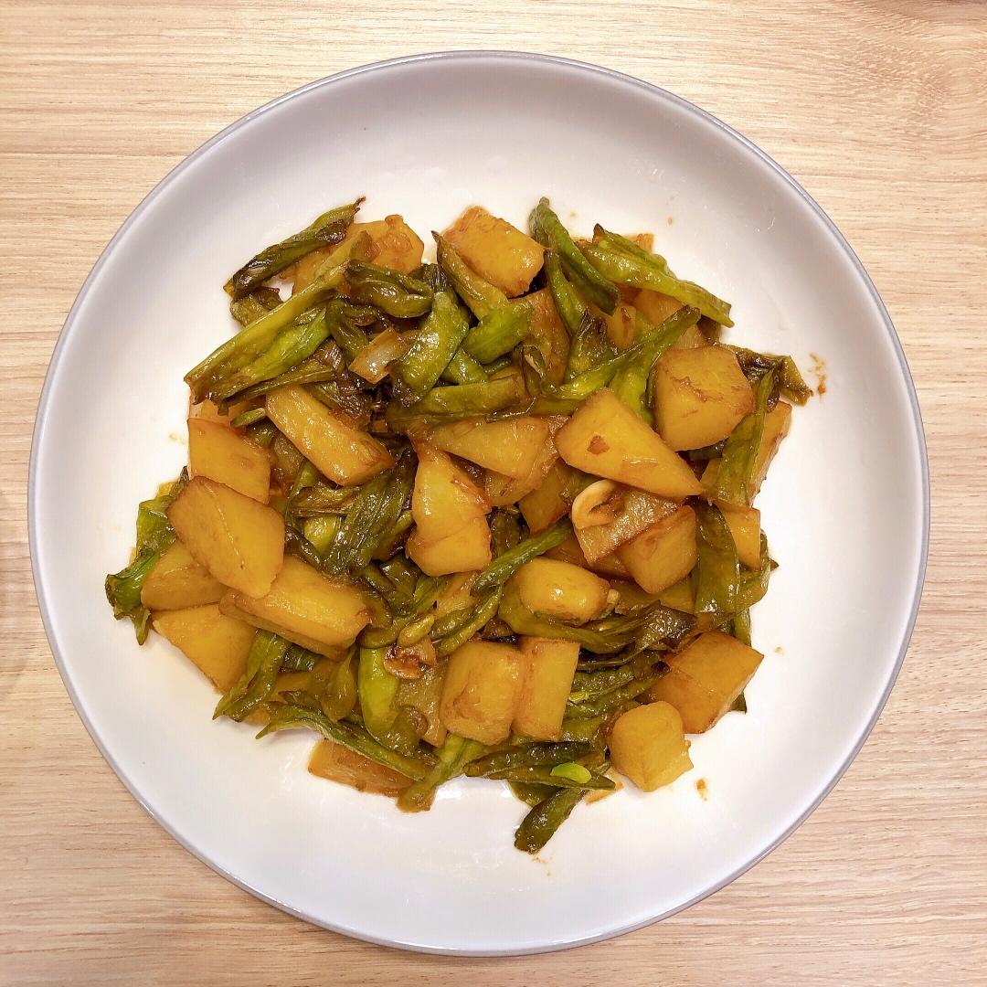 豆角烧土豆