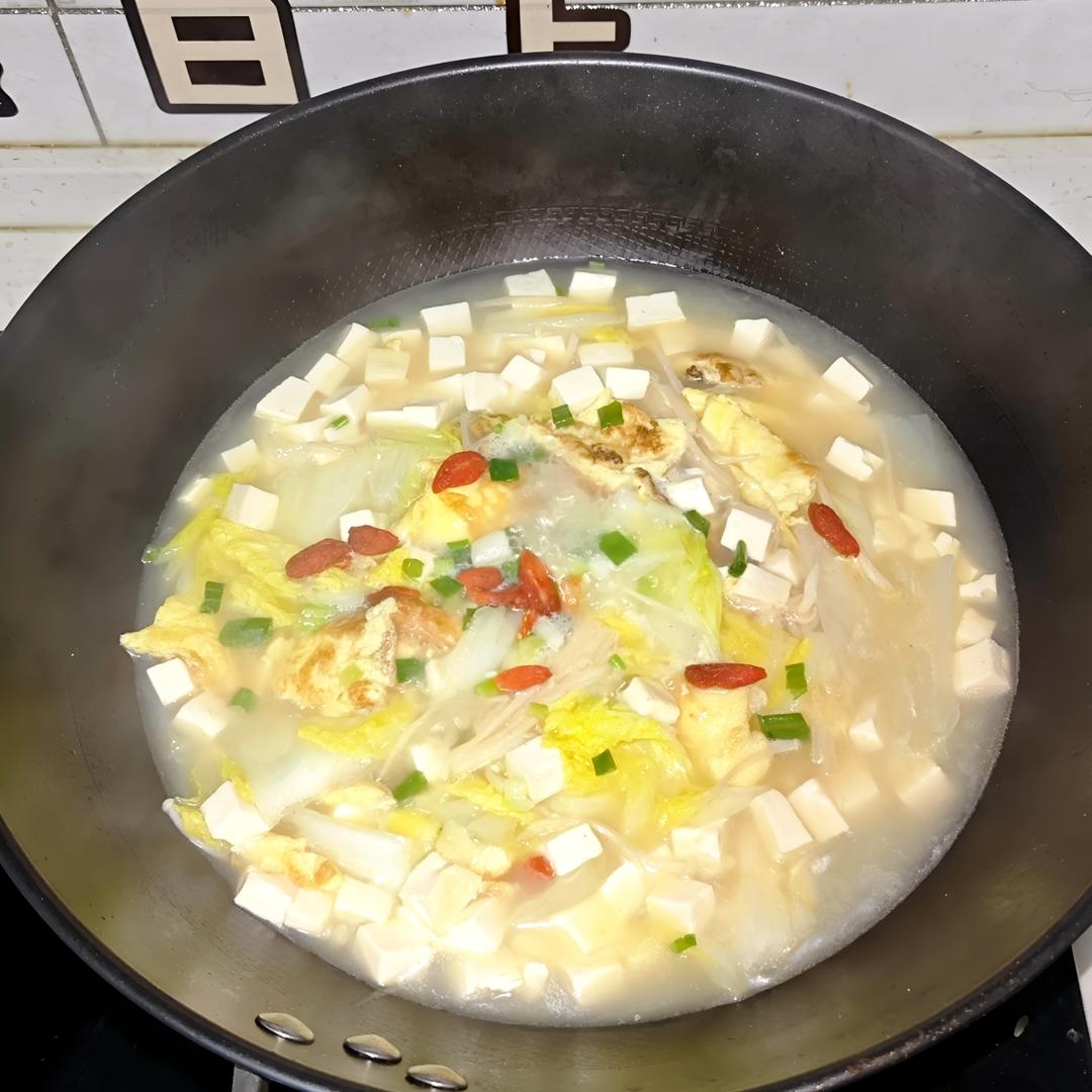 白菜豆腐汤