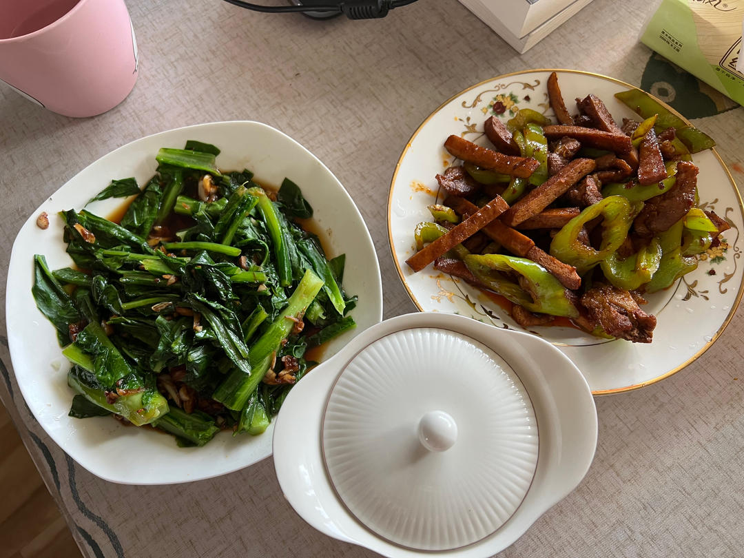 最爱广东做法的炒油麦菜，清爽又入味，喷香