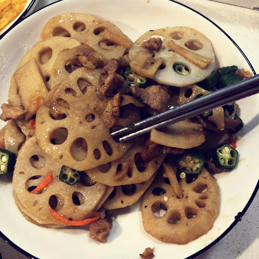 藕片炒肉