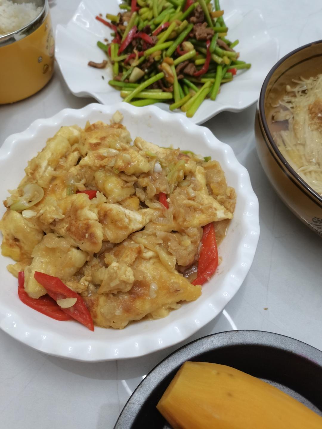 💯外酥里嫩💯浓香汁水的煎烧豆腐🔥