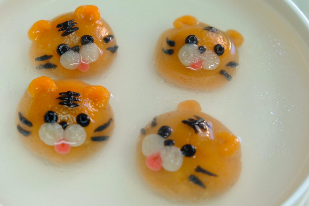 虎虎生威～虎纹汤圆