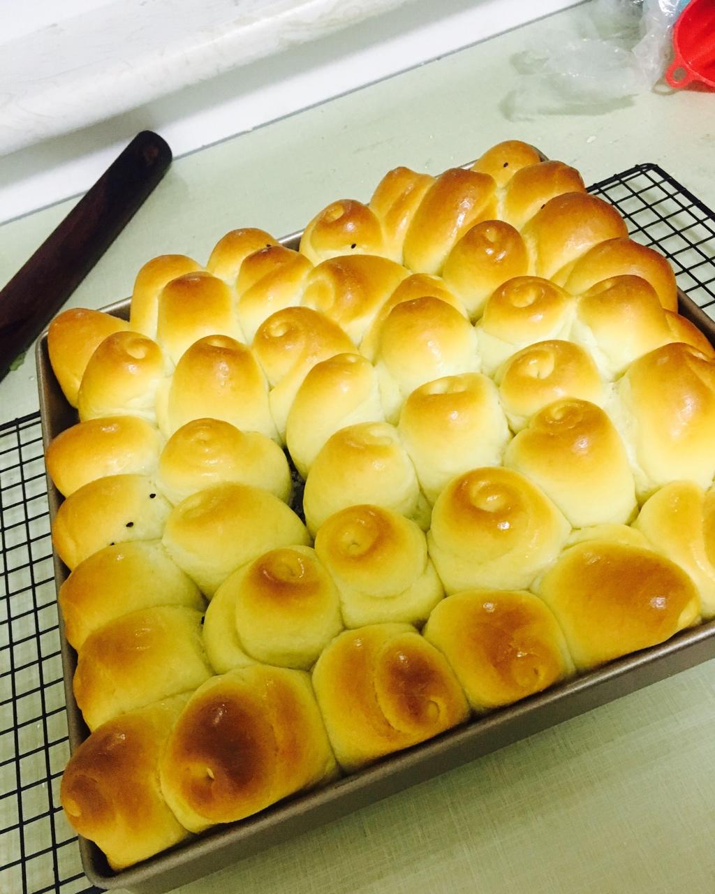中种法蜂蜜面包---定制烤盘版本