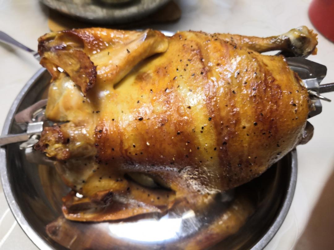 田螺姑娘超级简单不用腌制脆皮烤鸡