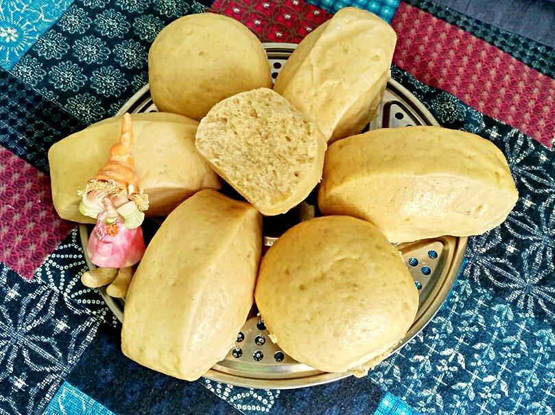 有着面包口感的红糖馒头（一次发酵）