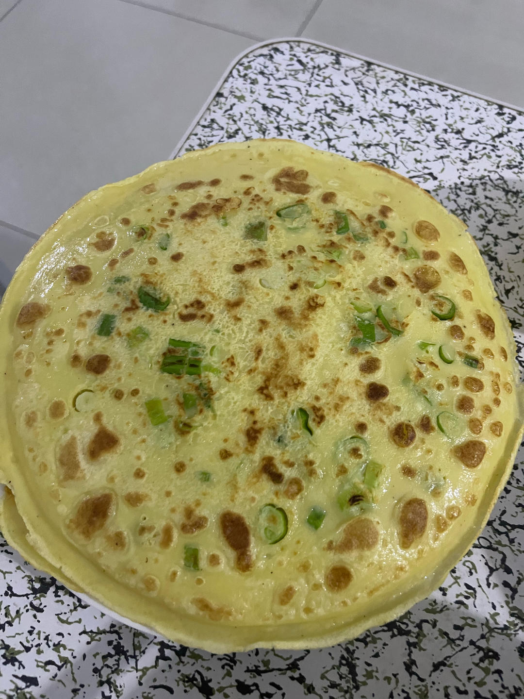 用葱花鸡蛋饼来唤醒你清晨的味蕾