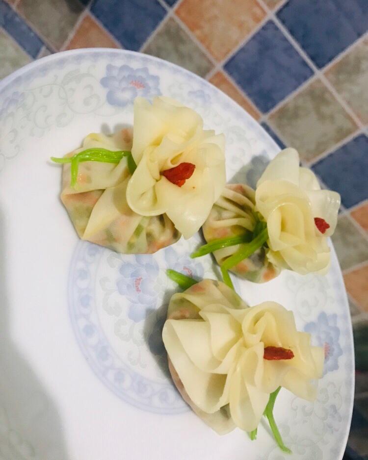 饺子皮花朵福袋