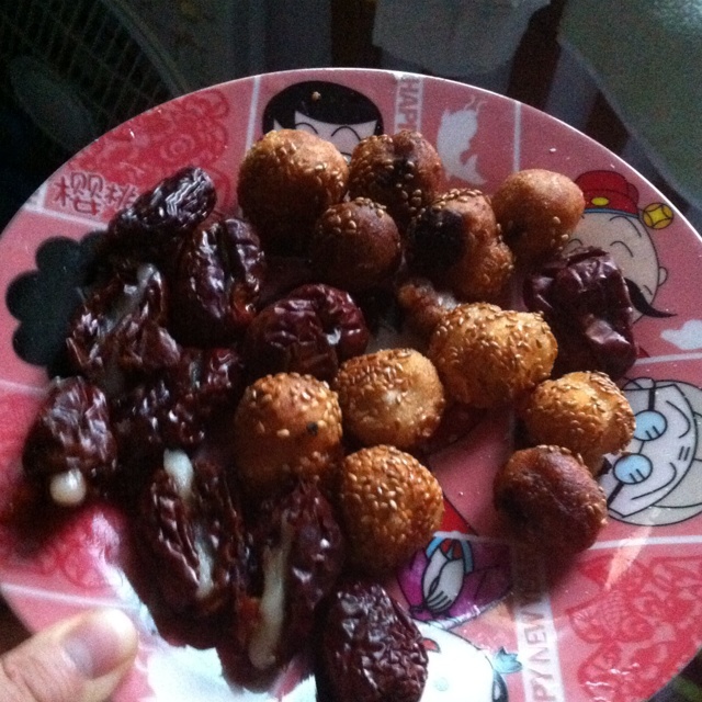 豆沙麻球