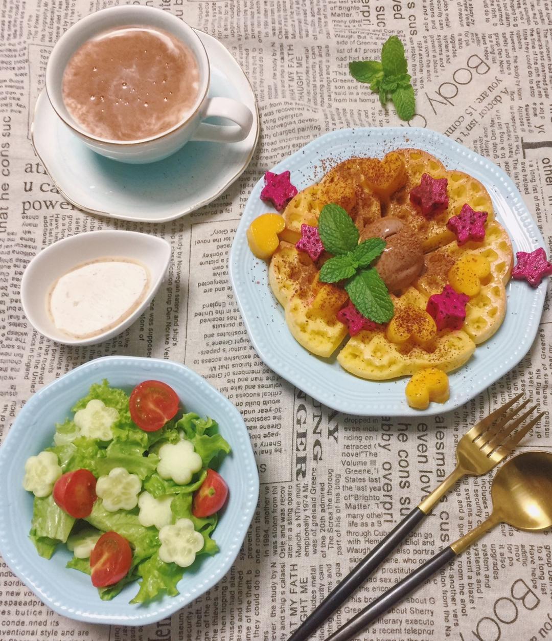 烤箱版华夫饼