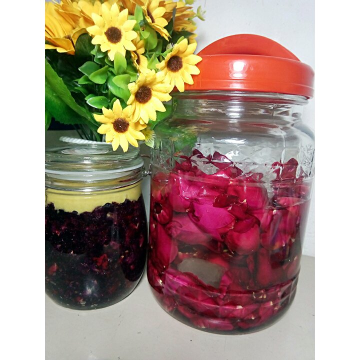 2016-04-25 18:51:06玫瑰醋云南食用玫瑰花瓣,黄冰糖,海天白米醋