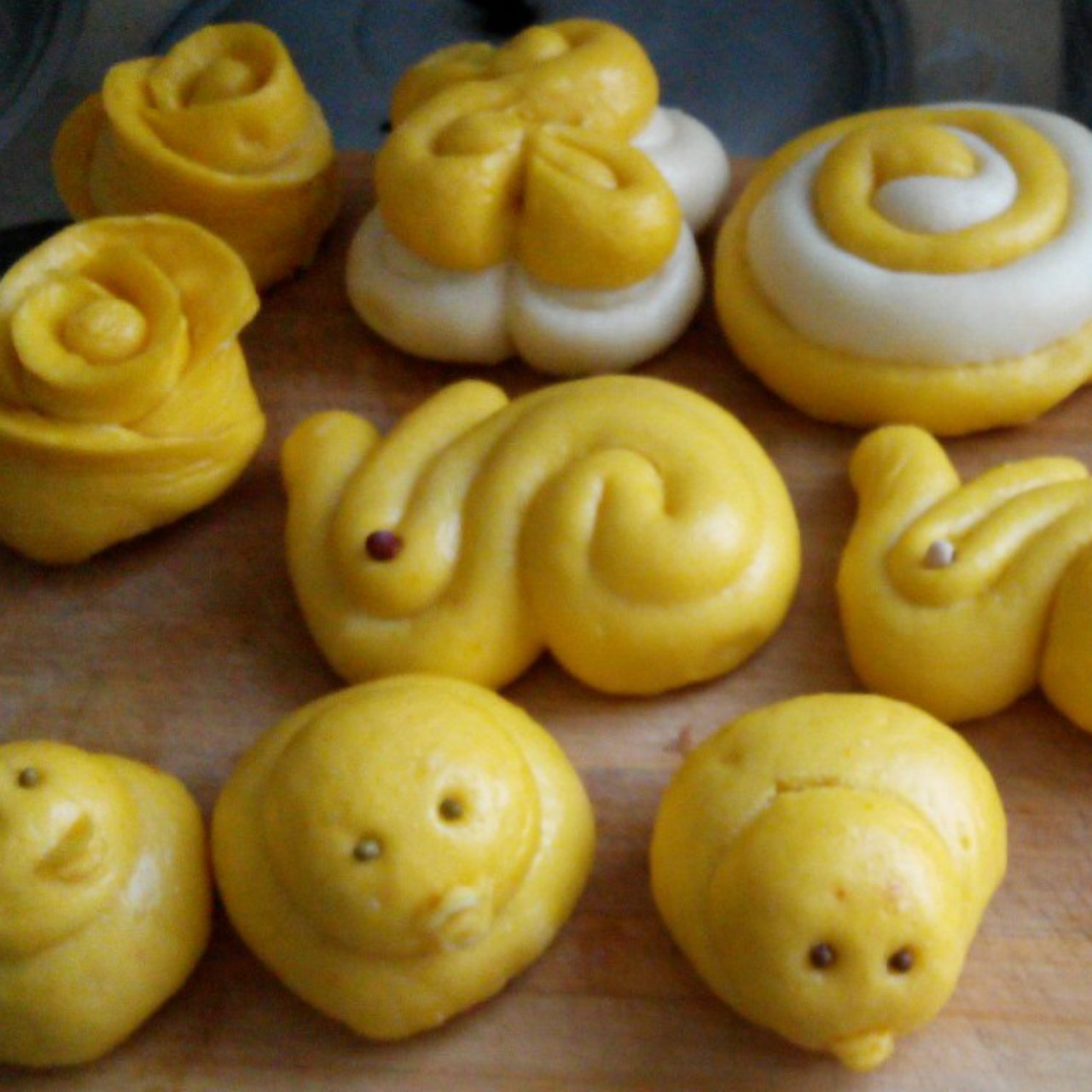 南瓜螃蟹馒头花样馒头