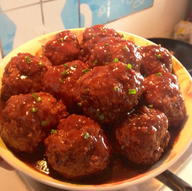 红烧 红烧肉圆 tvi做的红烧肉圆 赞 猪梅花肉,油