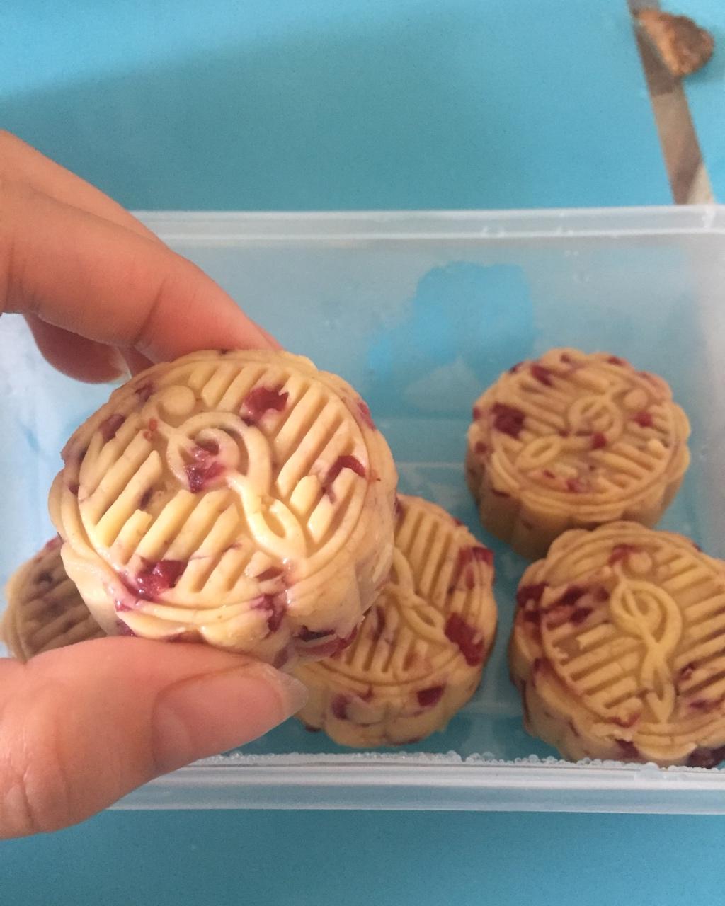 蔓越莓绿豆糕