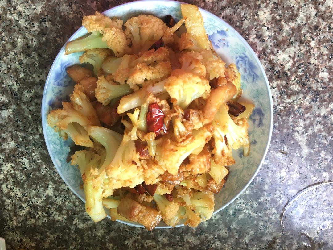 老丁的私房菜-干锅花菜