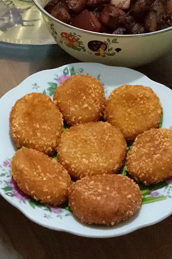 雪花南瓜饼