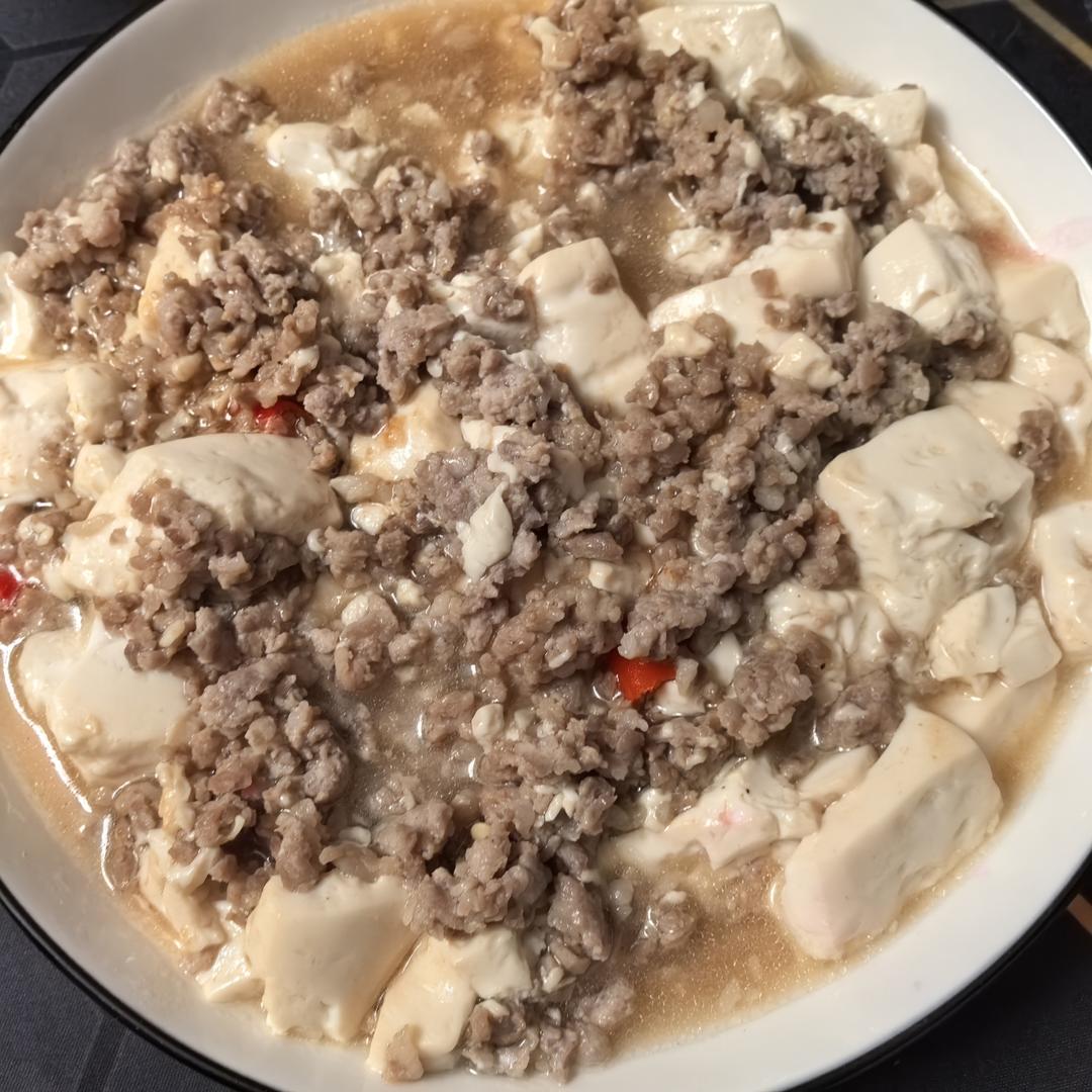 肉末嫩豆腐｜嫩滑口感爽口！这道快手菜超级下饭！！（减脂少油版）