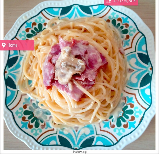 奶油培根意大利面（spaghetti）