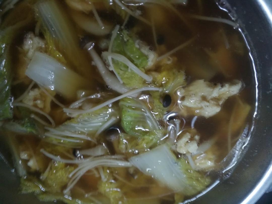 不放一滴油越喝越瘦娃娃菜三鲜汤❗️低脂瘦身