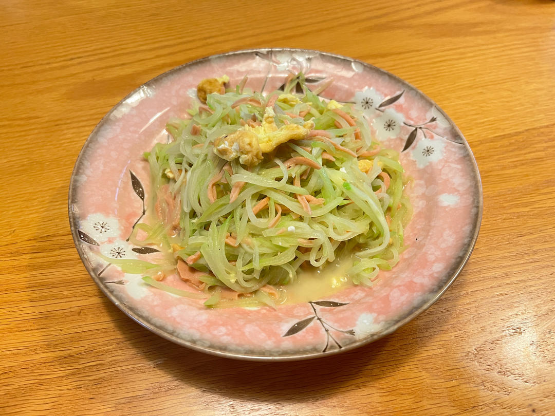 家常素菜佛手瓜炒鸡蛋🥚