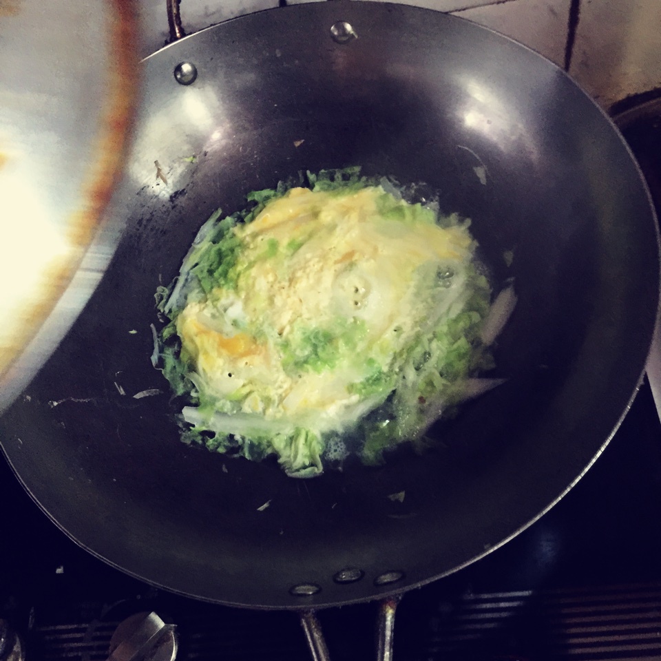 素赛螃蟹----干贝白菜滑蛋