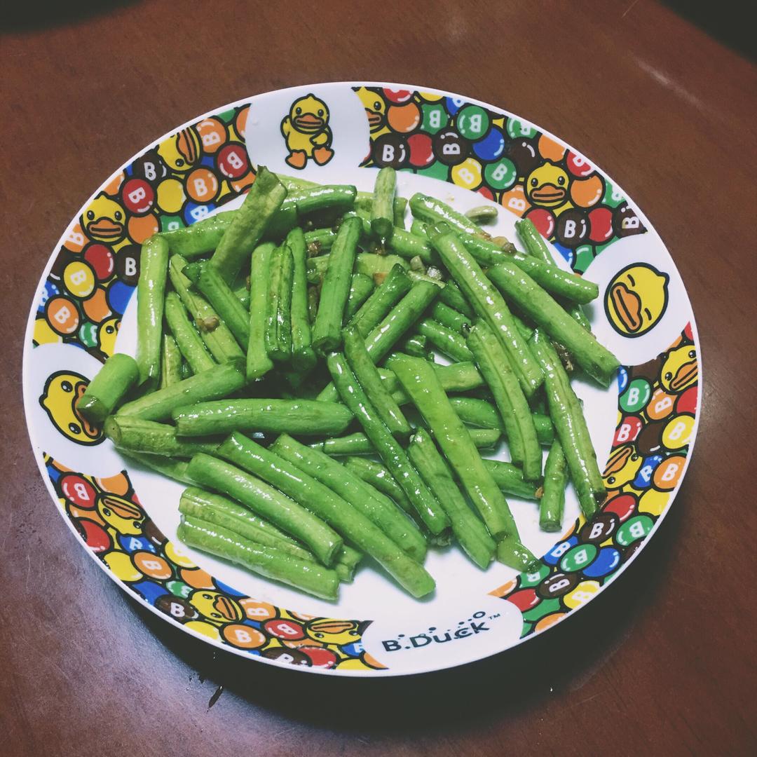 林云志减肥增肌餐13-蒜蓉长豆缸豆豆角蒜蓉角豆带豆快手家常菜，早餐午餐晚餐健康减脂蔬菜的做法