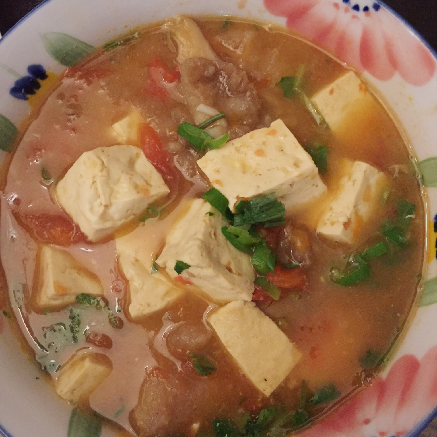 番茄龙利鱼豆腐汤