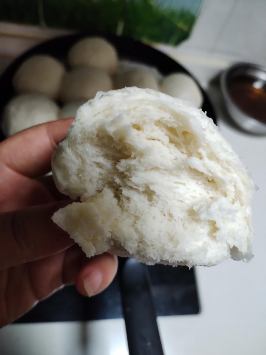 纯手工奶香馒头【无泡打粉，无添加】