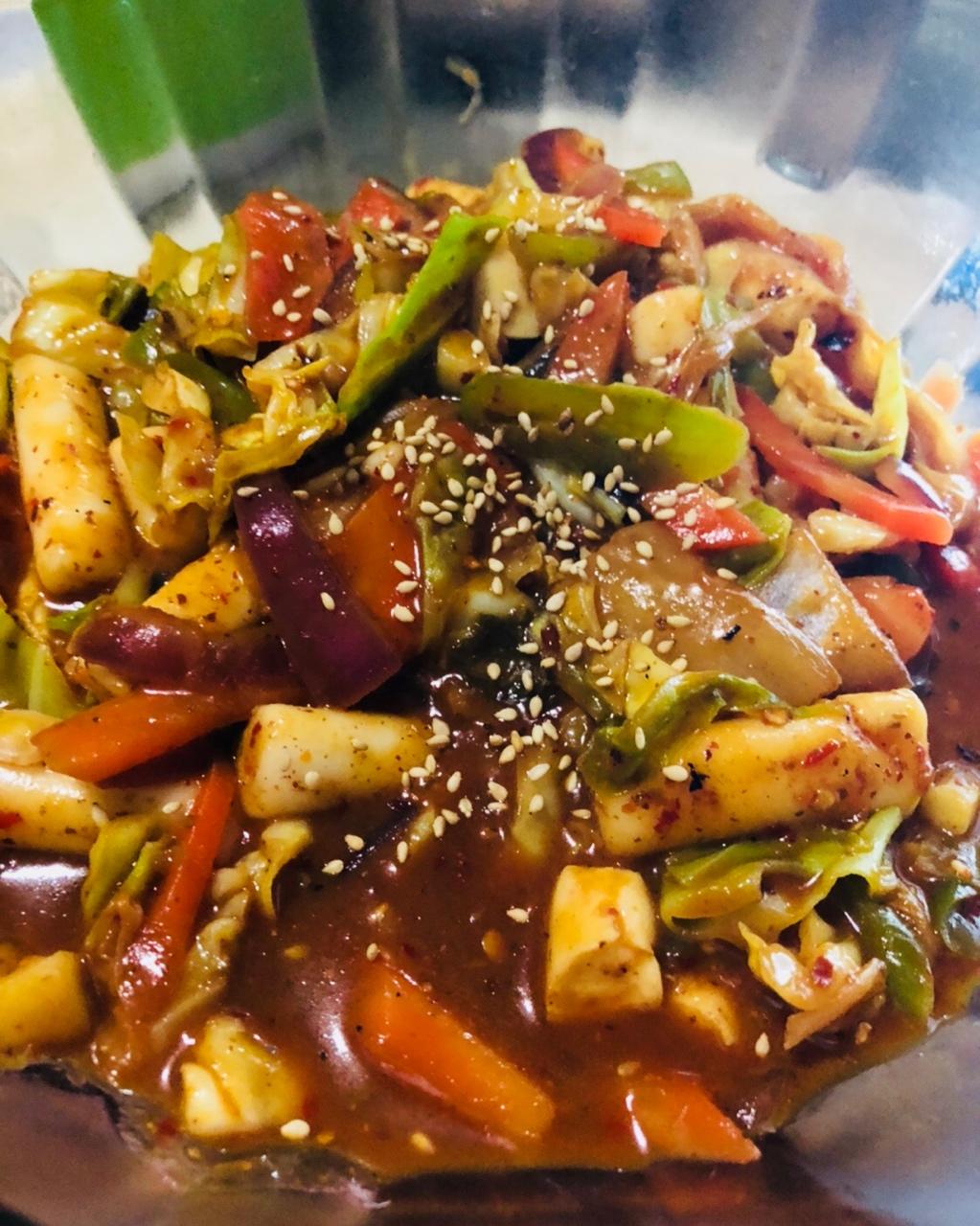 韩式辣炒年糕（or网红芝士套路之芝心年糕）