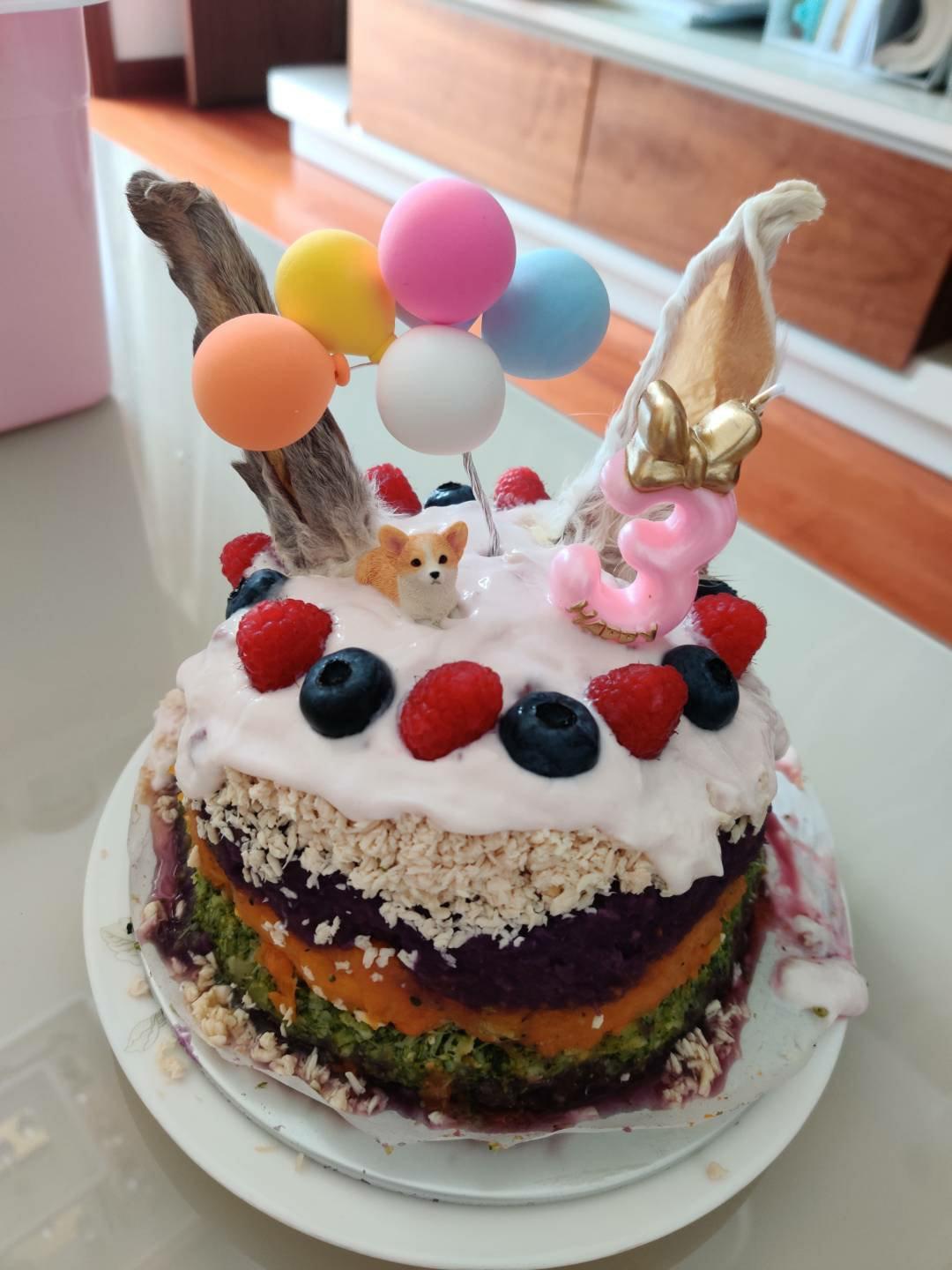 狗狗生日蛋糕/自制健康营养狗粮