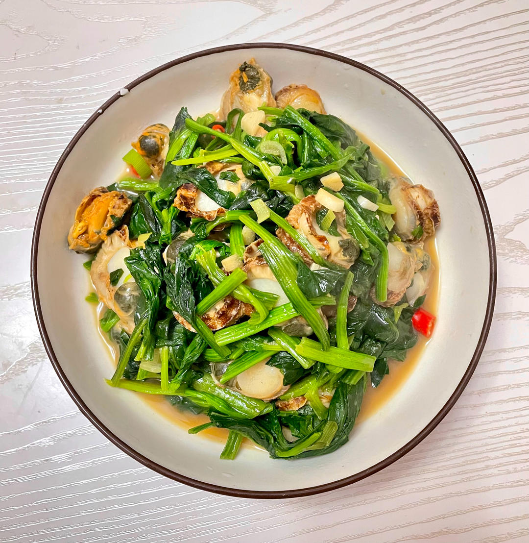 扇贝拌菠菜
