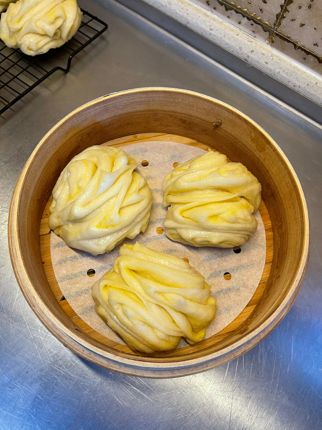 玉米面花卷-健康营养的粗粮馒头包